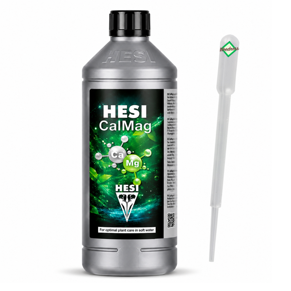 Hesi CalMag Pflanzennährstoff Flasche mit Pipette zur optimalen Pflanzenpflege in weichem Wasser