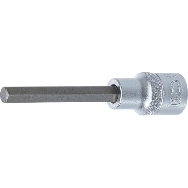 BGS Bit-Einsatz Länge 100 mm Antrieb Innenvierkant 12,5 mm (1/2) Innensechskant 8 mm - 4263