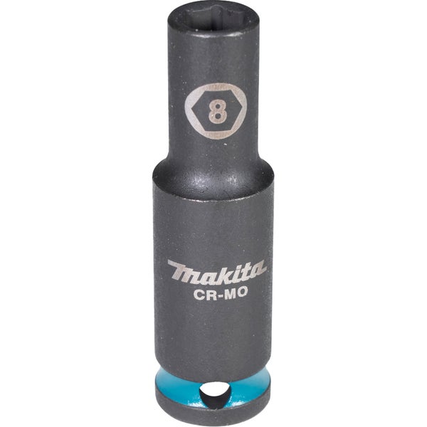Makita E-16259 Steckschlüssel 3/8 SW8 Impact Black lang