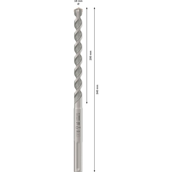 Bosch PRO SDS max-4 Hammerbohrer 18 x 200 x 340 mm - 2608685862