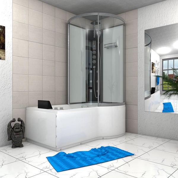 Whirlpool Wanne Duschkabine ws K50-L03-WP 170x100