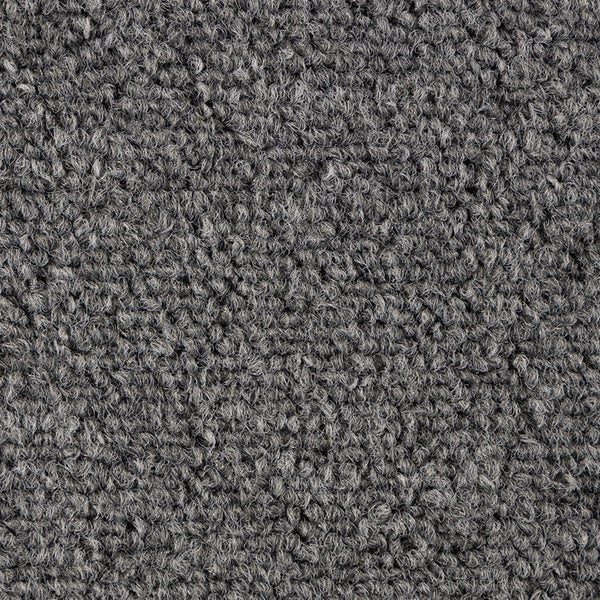FLOORDIREKT Nylon Teppichfliese Edinburgh - 50 x 50 cm - Selbstliegend - Hellgrau