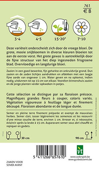 Informationen zur Aussaat und Pflege von Schnittblumen