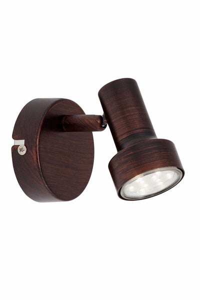 LED Spot Wandleuchte, Ø 8 cm, 3 W, Kupfer, Briloner Leuchten