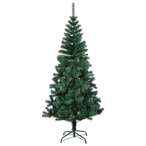 Künstlicher Weihnachtsbaum Schillernde Spitzen Grün 150 cm PVC