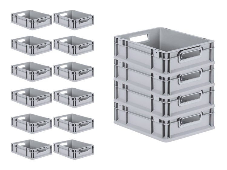 PROREGAL SuperSparSet 16x Eurobox NextGen Grip HxBxT 12 x 30 x 40 cm 11 Liter Griffe