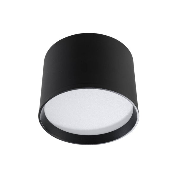 Lindby LED Aufbauleuchte schwarz Ø 12 cm, Aufbaustrahler Deckenspot 15W Deckenaufbauspot Deckenstrahler Deckenlampe Strahler Spot Downlight