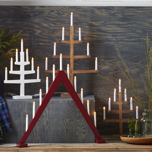 Dekorative elektrische Kerzenleuchter in verschiedenen Designs und Farben