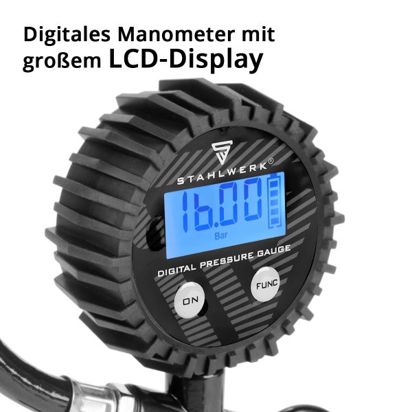 Digitales Manometer mit LCD-Display von Stahlwerk
