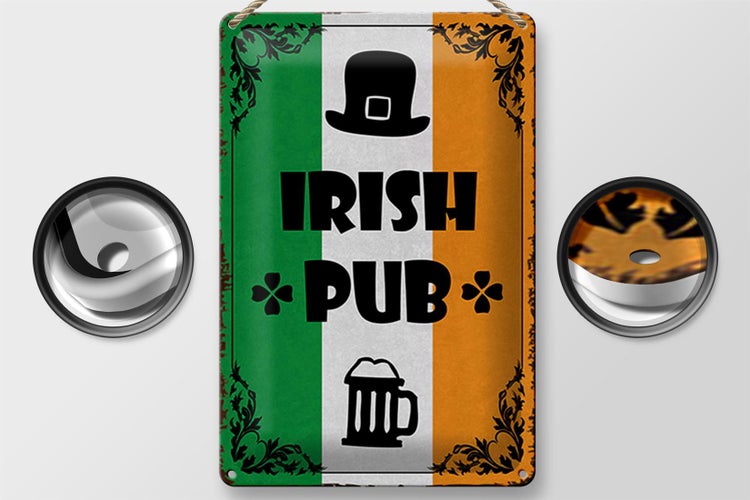 Blechschild Spruch 20x30cm Irish Pub Bier