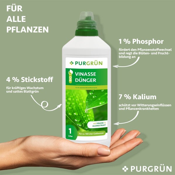 Purgrün Bio-Vinasse-Dünger 1 Liter
