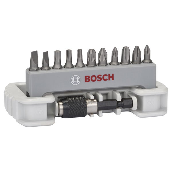 Bosch Logo Schrauberbit-Set mit verschiedenen Bits und Bithalter