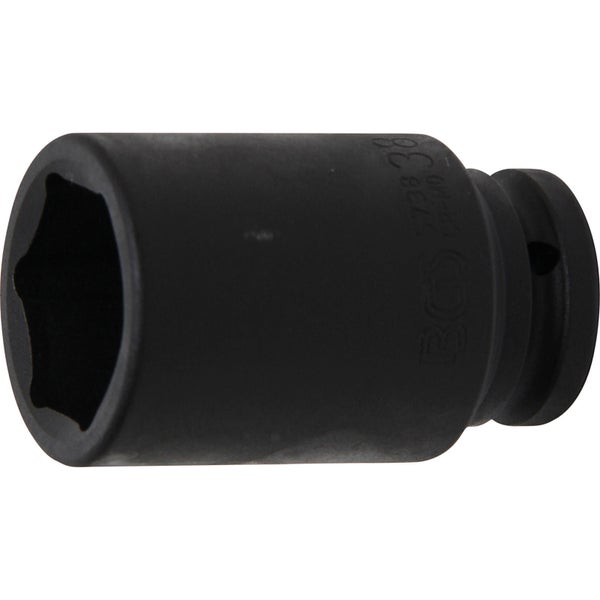 BGS Kraft-Steckschlüssel-Einsatz Sechskant tief Antrieb Innenvierkant 20 mm (3/4) SW 38 mm - 5738