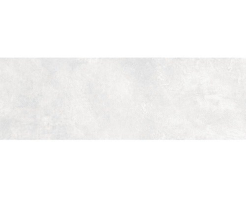 Steingut Wandfliese  Endless White 30x90cm rektifiziert