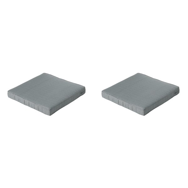 Lounge Sitzkissen Basic grau - ca. 60x60 cm - 2er-Set