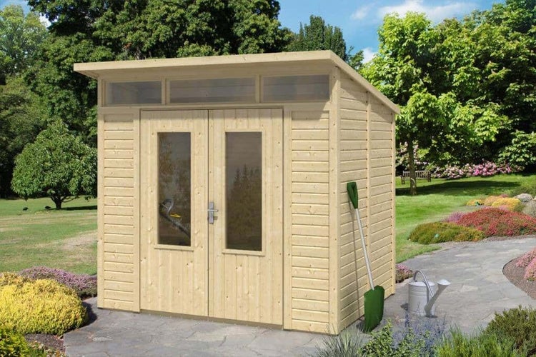 Alpholz Gerätehaus Modern Shed Gerätehaus aus Holz, Geräteschrank mit 19 mm Wandstärke, Gartenhaus