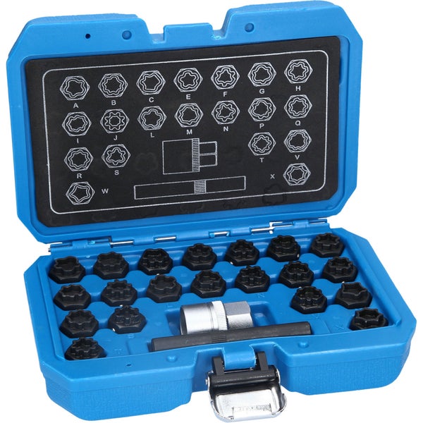 BRILLIANT TOOLS Felgenschloss-Sortiment für Audi 22tlg. - BT691360