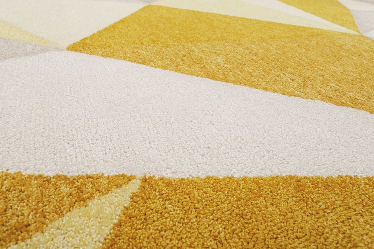 Teppich Gelb Gold Kurzflor Next Time 2.0 WECONhome 70x140 cm