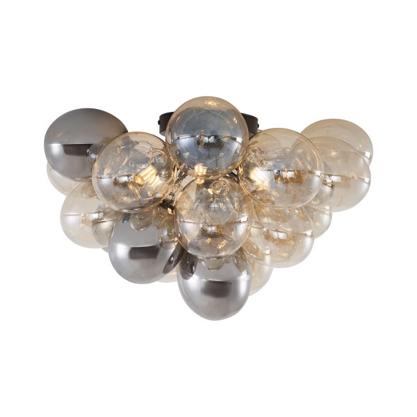 Deckenleuchte mit kugelförmigen Lampenschirmen