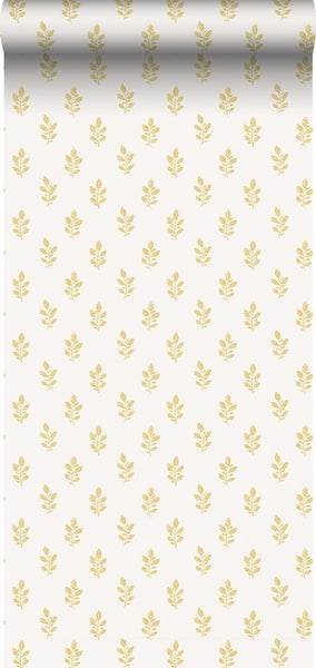 Borastapeter Tapete Blumen Gelb - 53 cm x 10.05 m - 662637