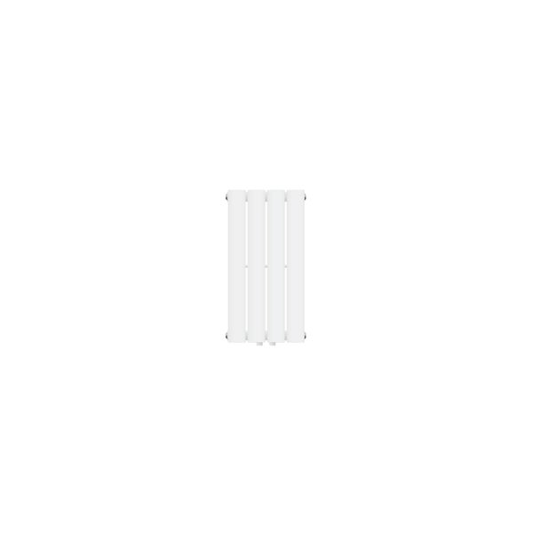 ML-Design Paneelheizkörper Einlagig 600 x 300 mm Weiß Mittelanschluss mit Wandanschlussgarnitur Eckform Multiblock & Thermostat, Design Badheizkörper Vertikal Designheizkörper Flachheizkörper Heizung