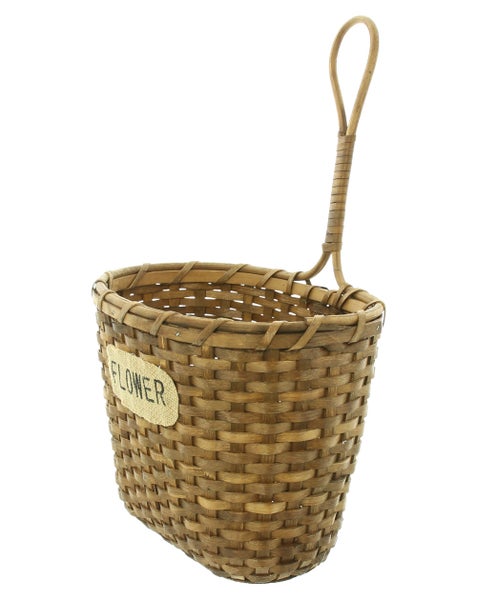 FRANK FLECHTWAREN | Hängepflanzer Holzspan, HOLZ, FOLIE, WEIDE, 26 x 19 x 21 cm, GH 43 cm