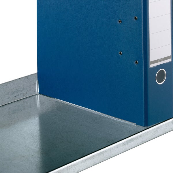 PROREGAL Aktenregal Schraubsystem Grundregal HxBxT 220 x 75 x 30 cm 7 Ebenen Fachlast 60 kg Mit Deckboden Einseitig Nutzbar Lichtgrau