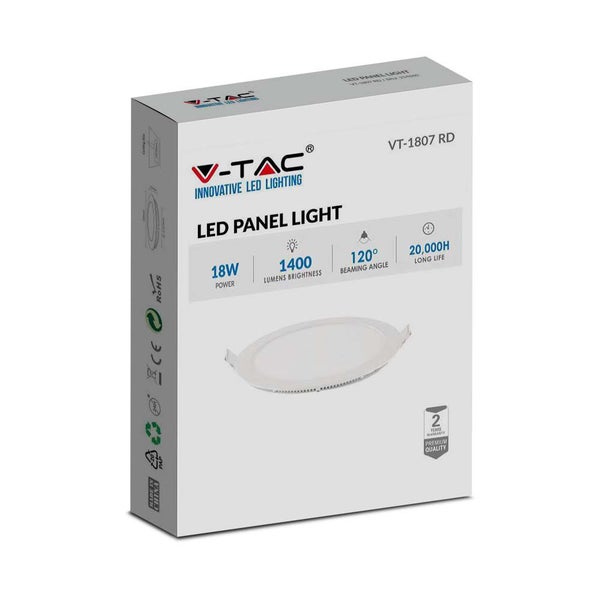 V-Tac LED-Panel Leuchte in Produktverpackung
