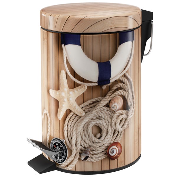Sanilo Kosmetikeimer 3L mit Absenkautomatik Maritime