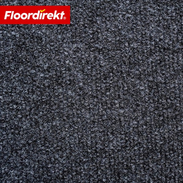 Floordirekt Logo auf einem grauen Teppich