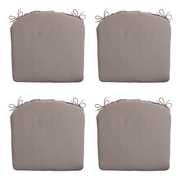 Sitzkissen Panama taupe - Ca. 46x48 cm - 4er-Set