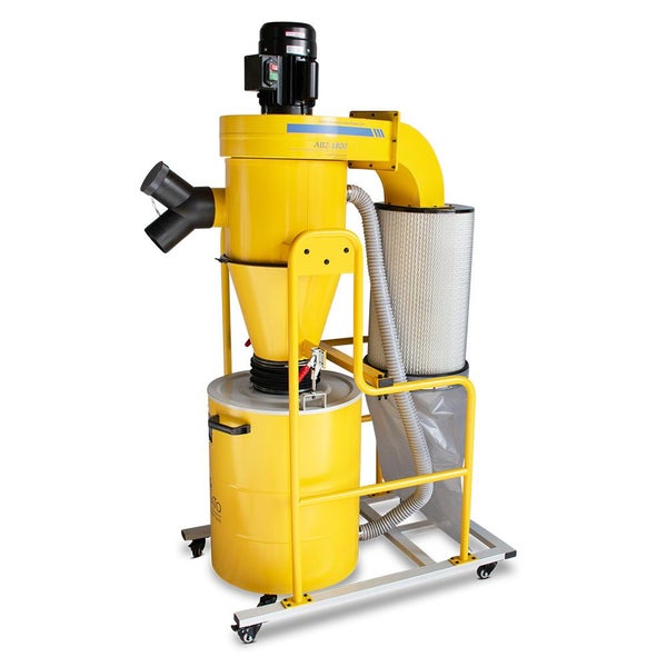Absauganlage mit Filter und Auffangbehälter auf Rädern