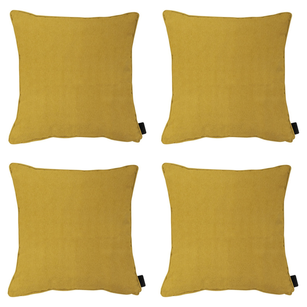 Dekokissen Panama senf - Ca. 60x60 cm - 4er-Set