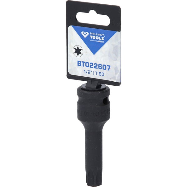 BRILLIANT TOOLS 1/2 Kraft Bit-Stecknuss Torx T60 - BT022607