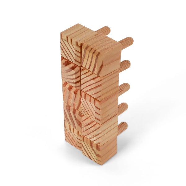 Holzverbinder mit Zapfen