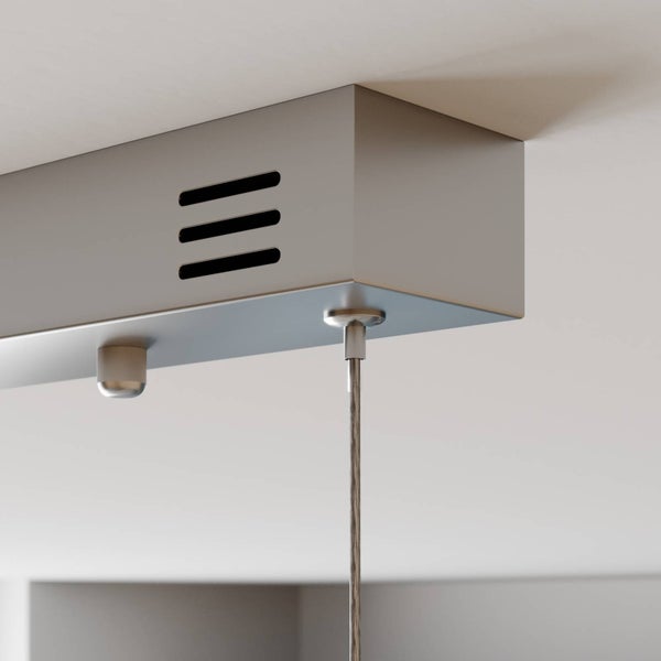Lucande LED Lyani dimmbar (Modern) in Chrom aus Metall (3 flammig, ) Wohnzimmerleuchte