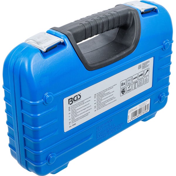 Blauer Werkzeugkoffer mit schwarzem Griff von BGS