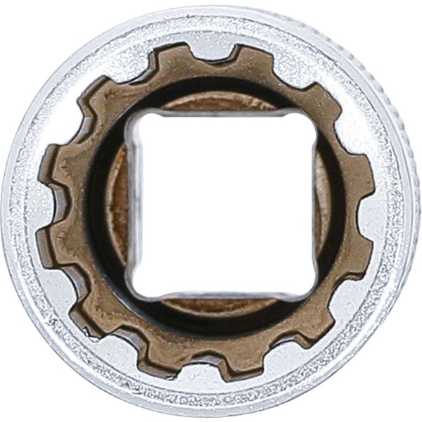 BGS Steckschlüssel-Einsatz Gear Lock tief Antrieb Innenvierkant 10 mm (3/8) SW 15 mm - 10355