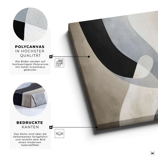 Wandbild auf hochwertigem Polycanvas mit bedruckten Kanten und Galerieeffekt