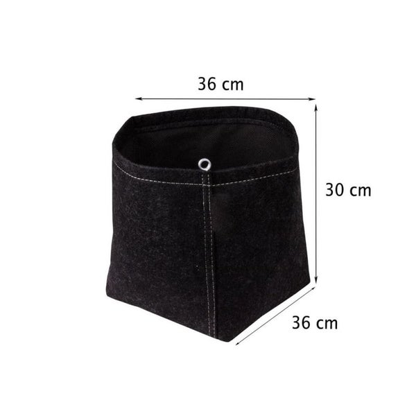 Stofftopf 39L – Extra großer Pflanzsack aus atmungsaktivem Vlies (36x36x30 cm) – Wiederverwendbarer & robuster Pflanzenkübel für Indoor & Outdoor – Fördert starkes Wurzelwachstum & gesunde Pflanzen