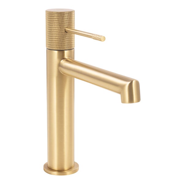 SCHÖNER WOHNEN-Kollektion Waschtischarmatur KADIA M, Mattgold, Wasserhahn geeignet für wandhängende Waschbecken in Ihrem Bad