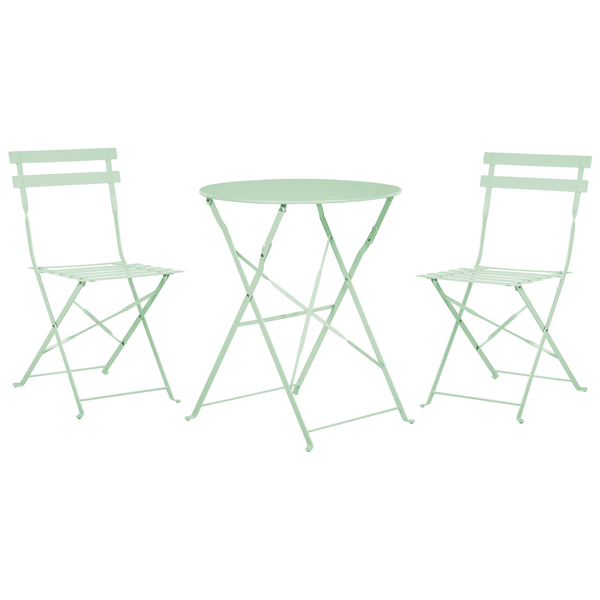 Bistro Set klappbar FIORI Metall Mintgrün