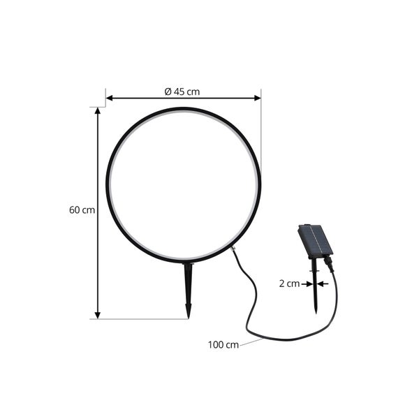 Lindby LED Syrene (Modern) in Schwarz aus Aluminium (1 flammig, )