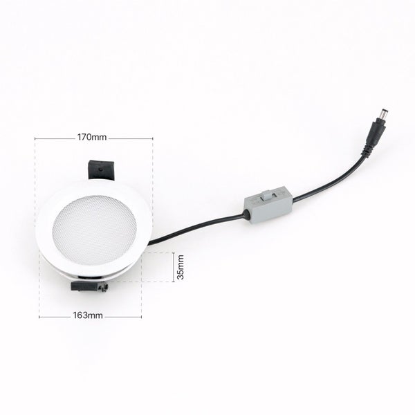 LED Einbaustrahler IP44 Dimmbar CCT 3000K 4000K 6000K Weiß Ø 17 cm
