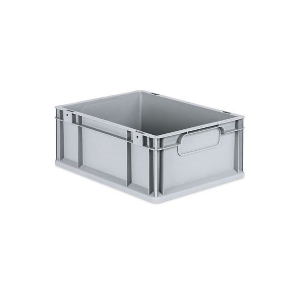 PROREGAL Spar Set 10x Eurobox Nextgen Economy Mit Scharnierdeckel & Roten Schiebeschnappverschlüsse Griffe Geschlossen HxBxT 17 x 30 x 40 cm 16 Liter