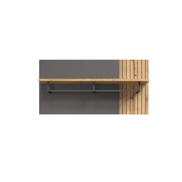Esteban Wandgarderobe grau, Eiche dekor. 80 X 28 X 40 cm