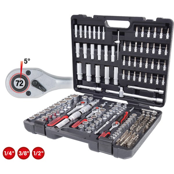 KS TOOLS 1/4+ 3/8+ 1/2 Steckschlüssel-Satz 195tlg. - 917.0795