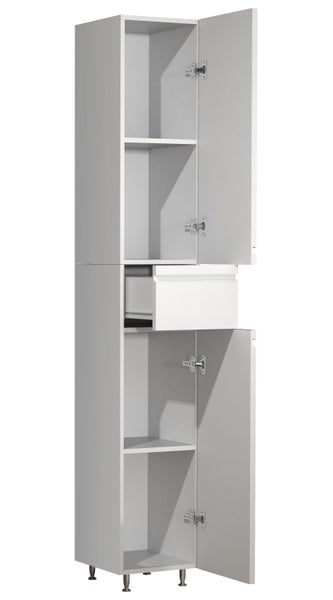 Holz Badmöbel Bad Hochschrank Badschrank Silora