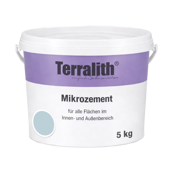 Terralith Mikrozement, 5 Kilogramm Eimer für den Innen- und Außenbereich
