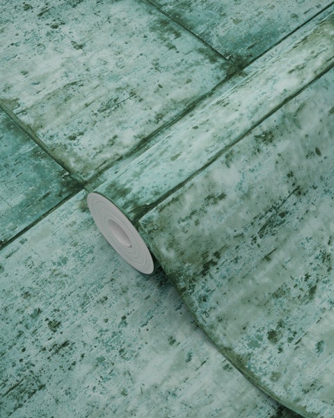 Tapetenrolle mit Steinpaneel-Optik